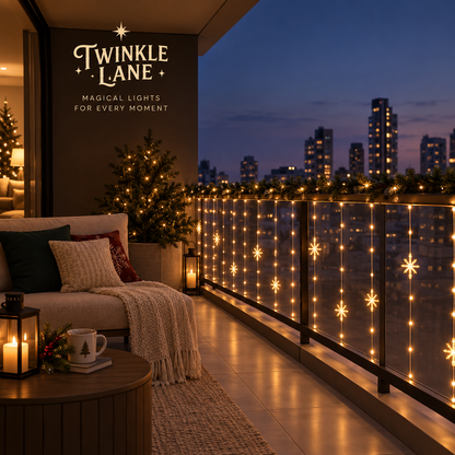 Twinkle Lane Smart LED Curtain Lights