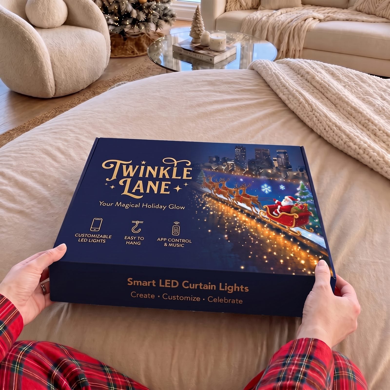 Unboxing Twinkle Lane Smart LED Curtain Lights